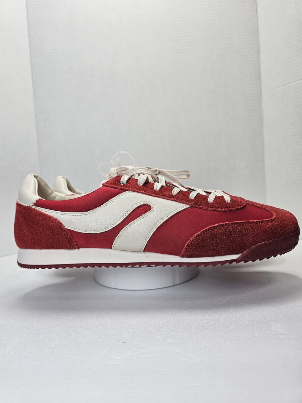 ALDO Men’s 13 Red Suede Textile Retro Runner Sneakers EU 46 UK 12 New